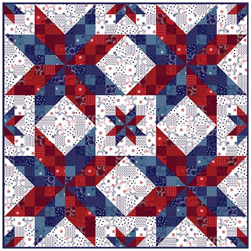 Patchwork Stars Quilt Kit