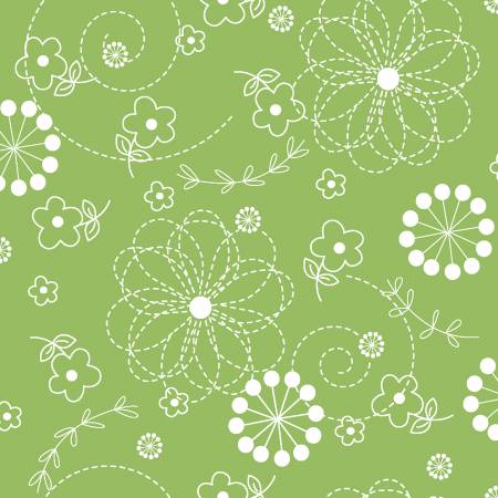 108" Kimberbell - Doodles - Green