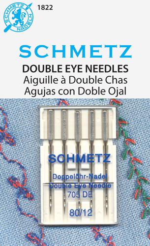 Schmetz Double Eye 5pk sz12/80