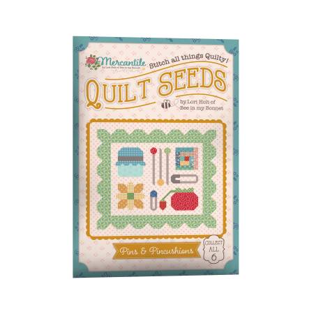 Pt -  Mercantile Quilt Seeds Pattern Pins & Pincushions