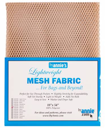 Lightweight Mesh Fabric - Natural 18x54in