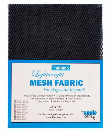 Lightweight Mesh Fabric - Navy 18x54in