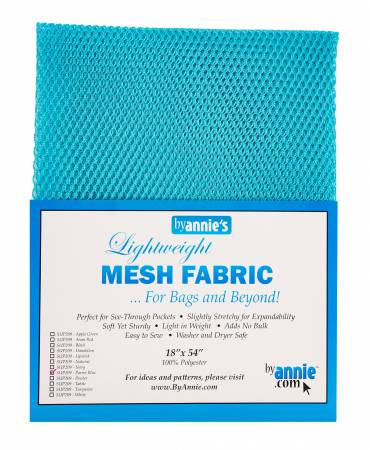 Lightweight Mesh Fabric - Parrot Blue 18x54in