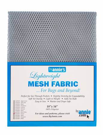 Lightweight Mesh Fabric - Pewter 18x54in