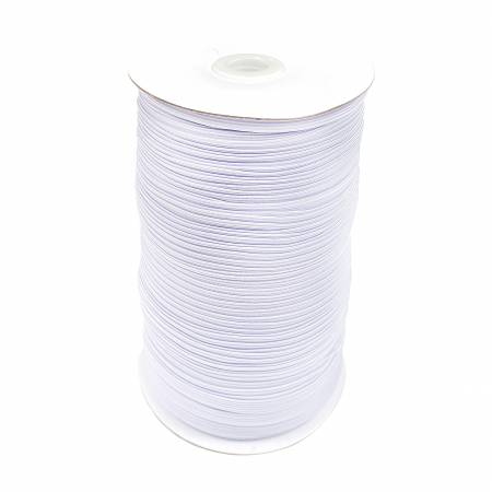 Flat Elastic 1/8" - White