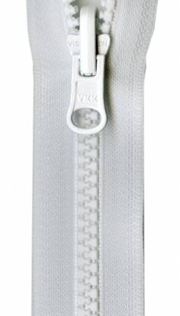 Vislon Reversible Separating Zipper 18" White