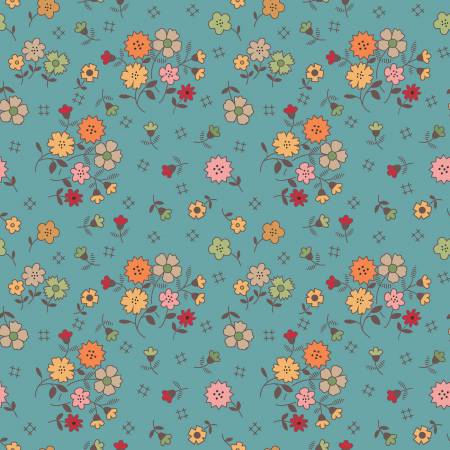 108" Autumn Wide Back Floral - Raindrop