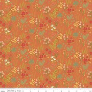 Indigo Garden Scattered Floral - Orange