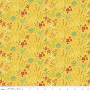 Indigo Garden Scattered Floral - Yellow