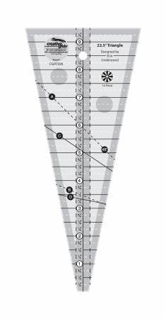 22-1/2^ Triangle Ruler - Creative Grids