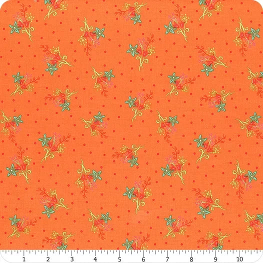 Gingham Cottage Scatter Floral - Rouge