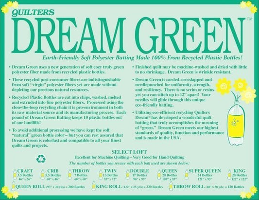 Dream Green 46" x 60" Crib