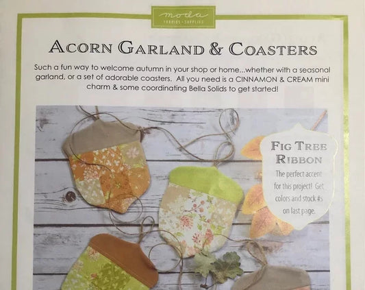 Acorn Garland or Coasters Kit