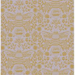 Summer in the Cotswolds - Bee's Knees - Dusk Metallic Fabric