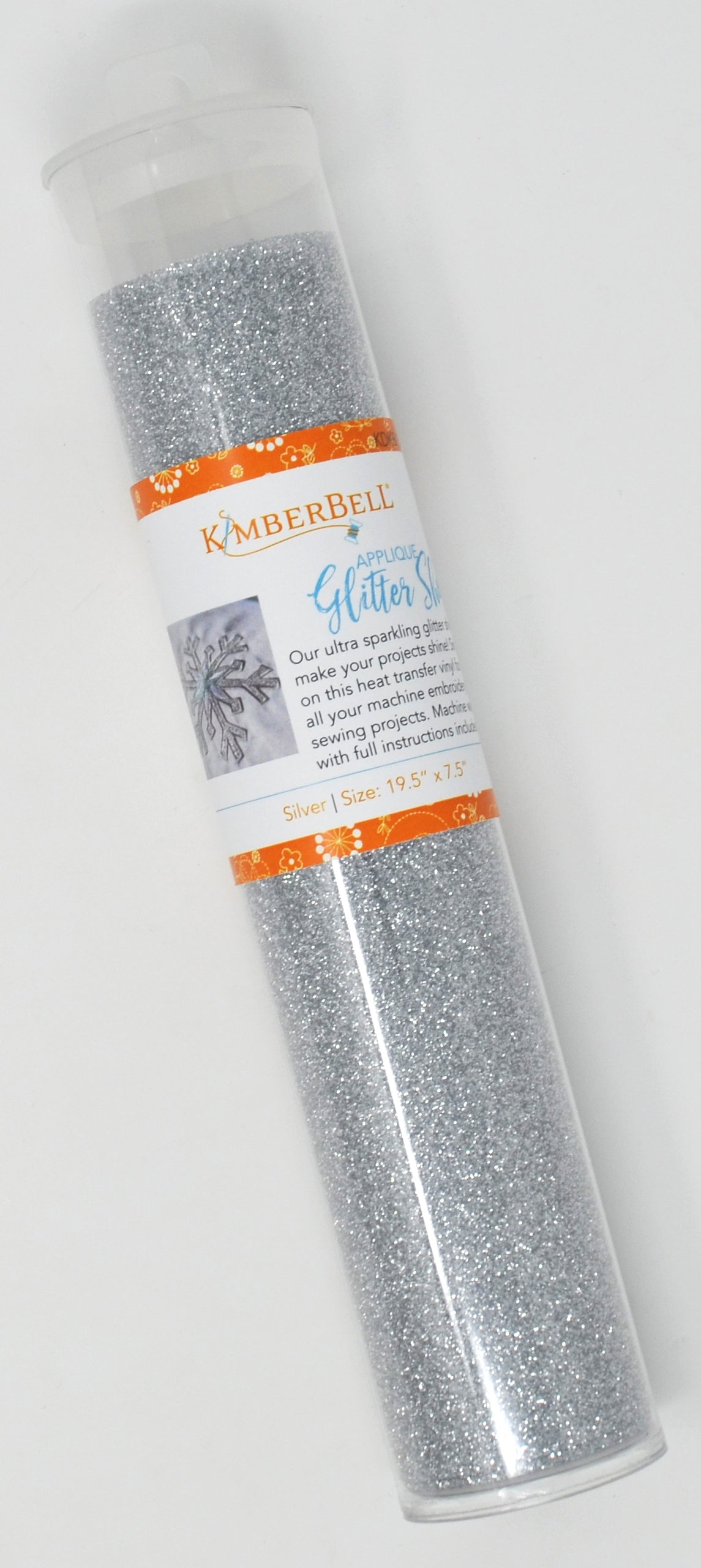 Kimberbell Applique Glitter Sheet- Silver