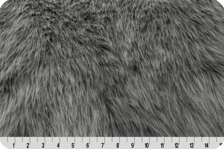 Monkey Shag Fur 6"x12" Pk - Grey Frost