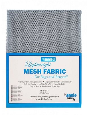 Lightweight Mesh Fabric 18" x 54" - Pewter