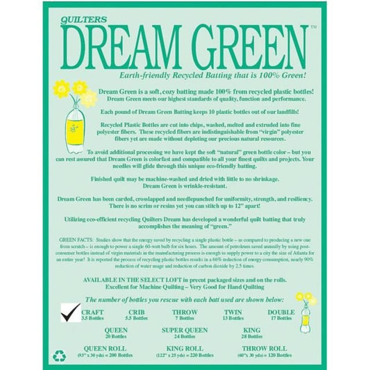 Dream Green 60" x 46" Craft