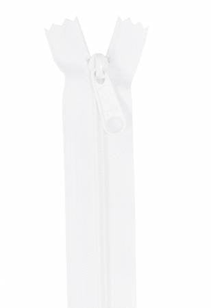 Handbag Zipper 24" - White